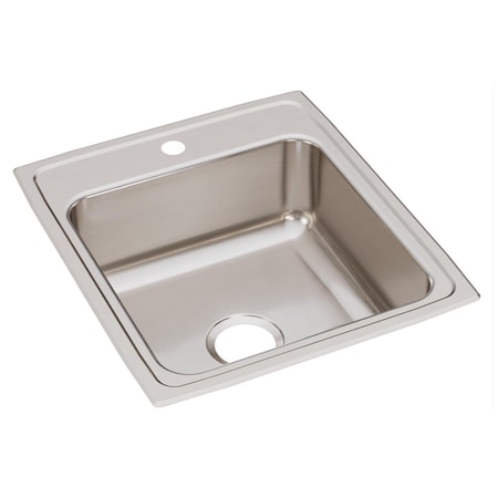 Elkay Lustertone Ss 19.5 X 22 X 7.6 Single Bowl Drop-In Sink With Quick-Clip LRQ20221